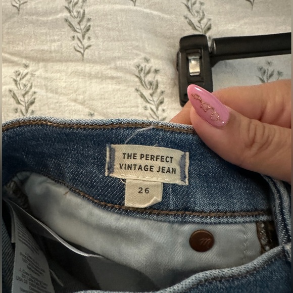 MADEWELL PERFECT VINTAGE JEANS SIZE 26 - Picture 4 of 4